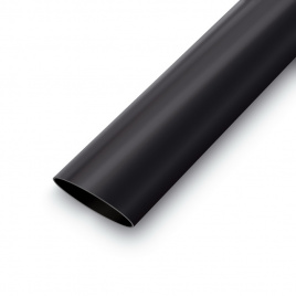 Трубка термоусаживаемая с клеевым слоем RUICHI, диаметр 9 мм, цвет черный, 1 м