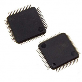 STM32F100R8T6BTR, микроконтроллер ST Microelectronics, 32 бита серии ARM® Cortex®-M3, 24   МГц, 64 кБ флэш-память, 8 кБ ОЗУ, диапазон питания 2.0 В - 3.6 В, корпус LQFP-64