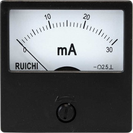 Амперметр постоянного тока аналоговый RUICHI М42301, 30 мА