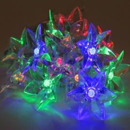 Гирлянда светодиодная ЭРА "Цветы"  (ENIN-3Z) 15 LED, 3 м, мультиколор, с контроллером, IP20