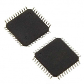 PIC16F887-I/PT, микроконтроллер Microchip 8-бит, PIC, 20 МГц, 14KB (8K x 14) флэш-память,  368 Байт ОЗУ, 35  I/O, корпус TQFP-44