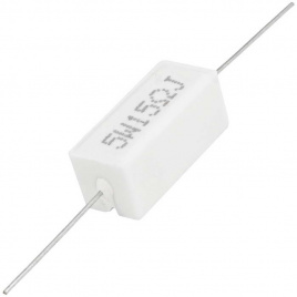 Мощный постоянный резистор RUICHI RX27-1 15 Ом 5W 5% / SQP5, керамо-цементный  корпус