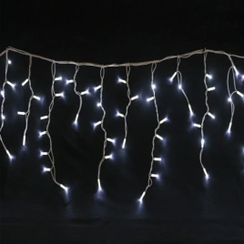 Гирлянда светодиодная "Бахрома" LED Lights 100 LED, 3*0,5 м, белый, с контроллером, IP20