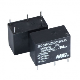 Электромагнитные реле JZC-33F-C-Z-5-DC12V-0.45 FORWARD