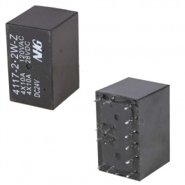 Электромагнитные реле 4117-2-2W-Z-10A-24VDC-1.0