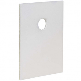 Подложка керамическая теплопроводящая RUICHI Al2O3 (оксид алюминия), 23х18х0.63 мм, 25 Вт/м·К, до 180-220 °C, диаметр отверстия 3.6 мм, для корпуса TO218/TO247, цвет белый