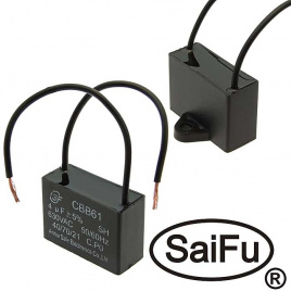 Пусковой конденсатор SAIFU CBB61, 4 мкФ, 630 В