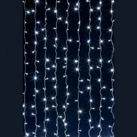 Гирлянда светодиодная "Занавеска"  (ZH-22) 320 LED, 3*2 м, белый, с контроллером, IP20