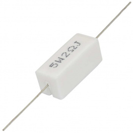 Мощный постоянный резистор XIN HUA RX27-1 2 Ом 5W 5% / SQP5, керамо-цементный  корпус