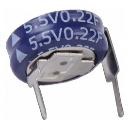 SE-5R5-D474VYH3E KAMCAP Ионистор 0.47 Ф, 5.5 В, 33 мА, горизонтальный