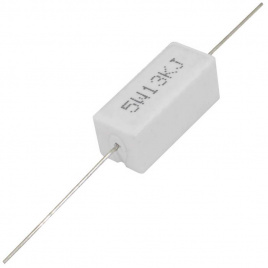 Мощный постоянный резистор XIN HUA RX27-1 13 кОм 5W 5% / SQP5, керамо-цементный  корпус