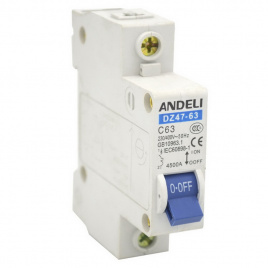Автоматические выключатели DZ47-63/1P 50A 4.5kA х-ка C