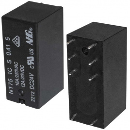 Электромагнитные реле NT75-1-C-S-16-DC24V-0.41-5.0