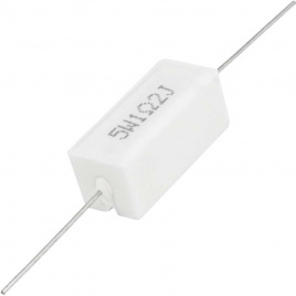 Мощный постоянный резистор RUICHI RX27-1 1.2 Ом 5W 5% / SQP5, керамо-цементный  корпус