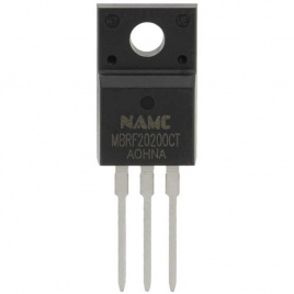 MBRF20200CT (MBR20200FCT), NAMC диод Шоттки 200 В, 20 А, TO-220F