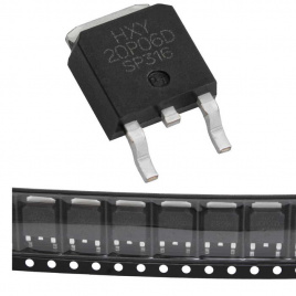IRFR5305TRPBF HXY полевой транзистор (MOSFET), P-канал, -60 В, -20 А, 72 мОм, 48 нКл, TO-252 (DPAK)