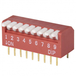 DIP переключатели DP-09 (SWD3-9)