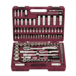 Набор инструментов с головками торцевыми MultiProf  1/4",1/2" 108 предмета, UTS0108MP THORVIK(Торвик)-Тайвань
