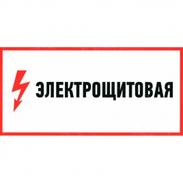 Информационные знаки Электрощитовая 100х300