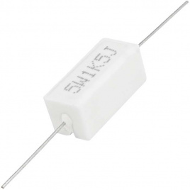 Мощный постоянный резистор RUICHI RX27-1 1.5 кОм 5W 5% / SQP5, керамо-цементный  корпус