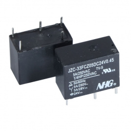 Электромагнитные реле JZC-33F-C-Z-5-DC24V-0.45 FORWARD