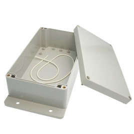 Корпус для РЭА пластиковый пылевлагонепроницаемый с фланцами ZTM-ELECTRO Z373MF, IP65, 200x120x75 мм