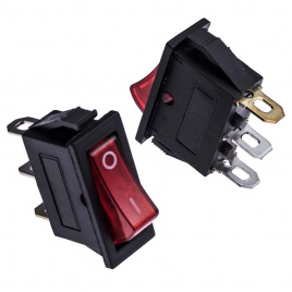 Клавишный переключатель RUICHI KCD3-101N-C3-R/3P, ON-OFF