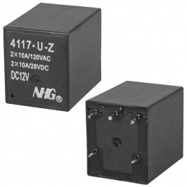 Электромагнитные реле 4117-U-Z-10A-12VDC-1.0