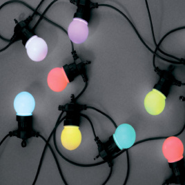 Гирлянда светодиодная ЭРА  "Белт Лайт", RGB, динам. режим (ERABL-MK52) 10 LED, 5 м, мультиколор, IP44