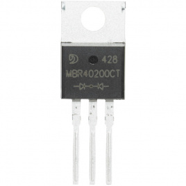 MBR40200CT Jingdao, 2 диода Шоттки с общим катодом, 200 В, 2х20 А, TO-220