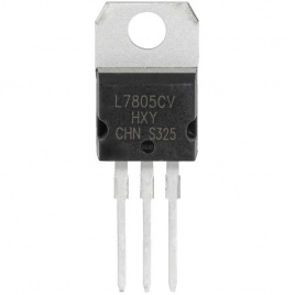 L7805CV HXY линейный стабилизатор напряжения, 5 В, 1 А, Vdrop = 2 В, TO-220