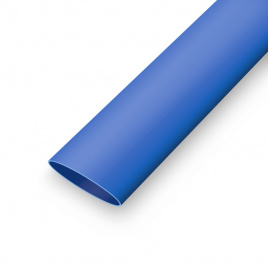 Трубка термоусадочная неподдерживающая горение RUICHI ТУТнг, 2/1 мм, усадка 2:1, 1 м, полиолефин, синяя