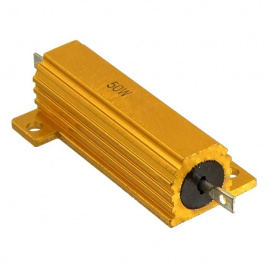 Мощный постоянный резистор RUICHI RX24 50W 5% 50R, алюминиевый корпус