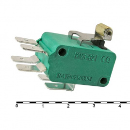 Микропереключатель с планкой и роликом RUICHI MSW-07-1, ON-(ON) 6P-2x3, 5 А, 250 В