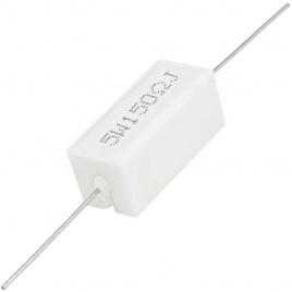 Мощный постоянный резистор RUICHI RX27-1 150 Ом 5W 5% / SQP5, керамо-цементный   корпус