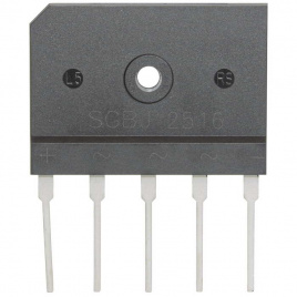 SGBJ2516, трехфазный диодный мост RUICHI, 25 А, 1600 В