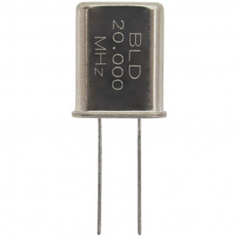 Кварцевый резонатор HC49U 20 MHz 16pF 30ppm, монтаж THT