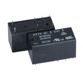 Электромагнитные реле NT75-2-C-Z-8-DC12V-0.41-5.0 FORWARD