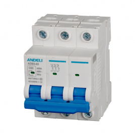 Автоматические выключатели ADB3-63/3P 50A 6kA х-ка C