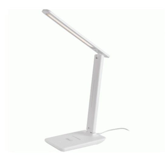 Светильник настольный LED General GLTL-043 (800043) с сенсор. вкл., диммером, подставкой для телефона 8W 3000К/4500К/6000K белый 450Лм , 800043 фото 1