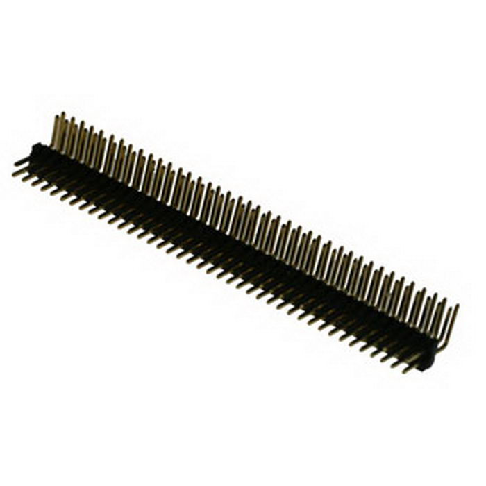 Штырь для плат 1.27 мм RUICHI PLLD1.27-2x40R шаг 1.27 мм, 80 контактов фото 1