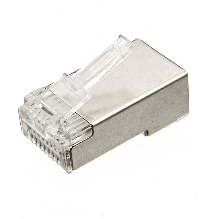 Разъём RJ RUICHI RJ45 (TP-8P8C) STP, 1 гнездо фото 1