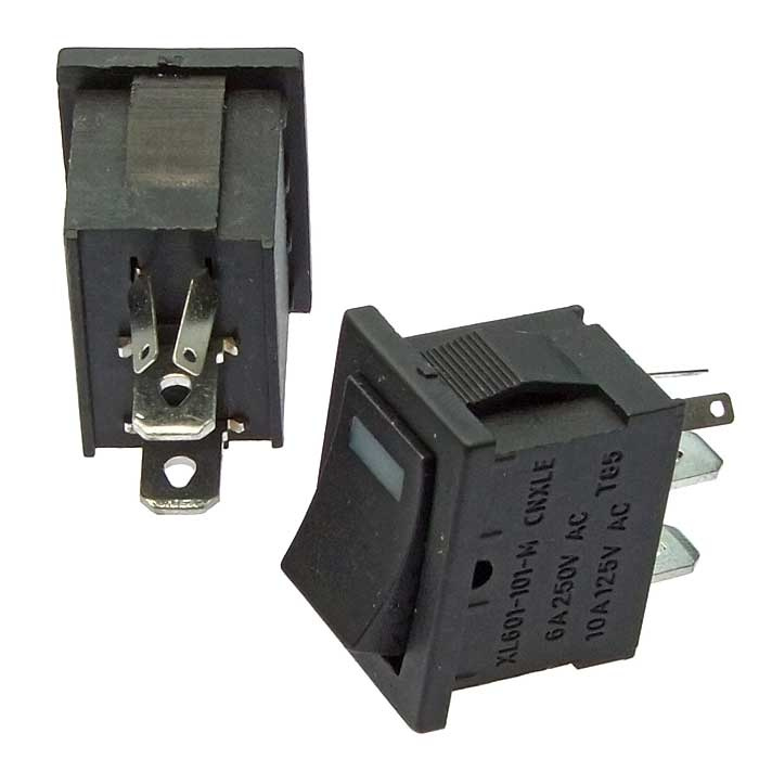 Клавишный переключатель RUICHI KCD1-101-C3 -R/2P, ON-OFF фото 1