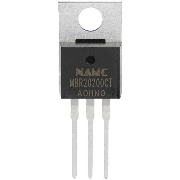 MBR20200CT NAMC, 2 диода Шоттки с общим катодом, 200 В, 2х10 А, корпус TO-220 фото 1