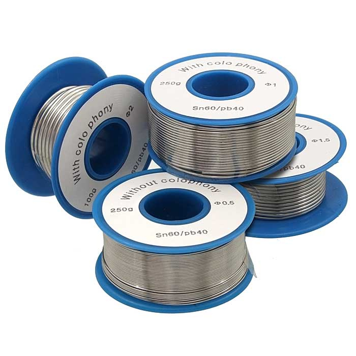 Припой RUICHI Sn60/Pb40 d1.0 мм 100g, катушка фото 1