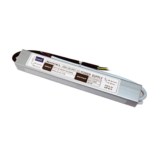Драйвер General LED (513100) GDLI-20 20 Вт 12 В для светодиодной ленты IP67 фото 1