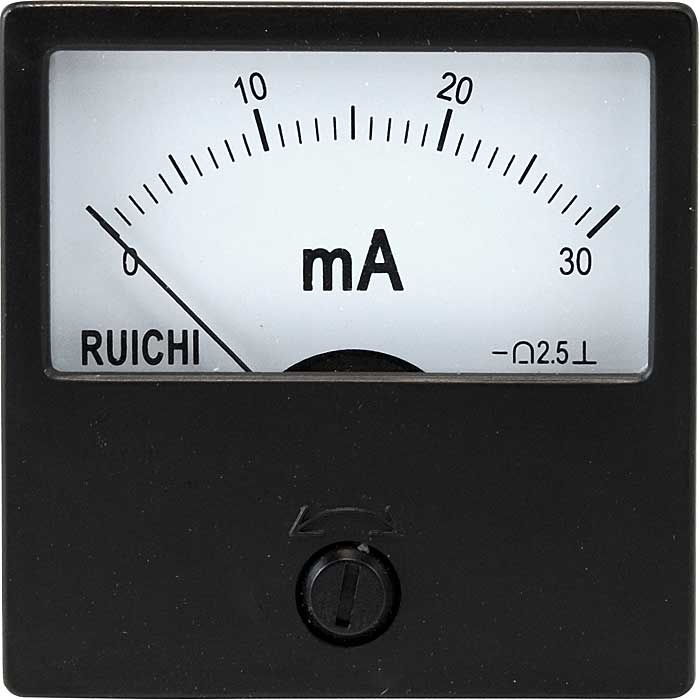Амперметр постоянного тока аналоговый RUICHI М42301, 30 мА фото 1