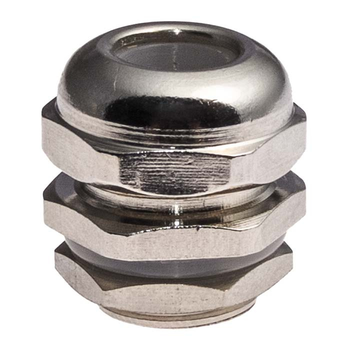 Кабельный ввод ZTM-ELECTRO LDM12X1.5, никелированная латунь фото 1