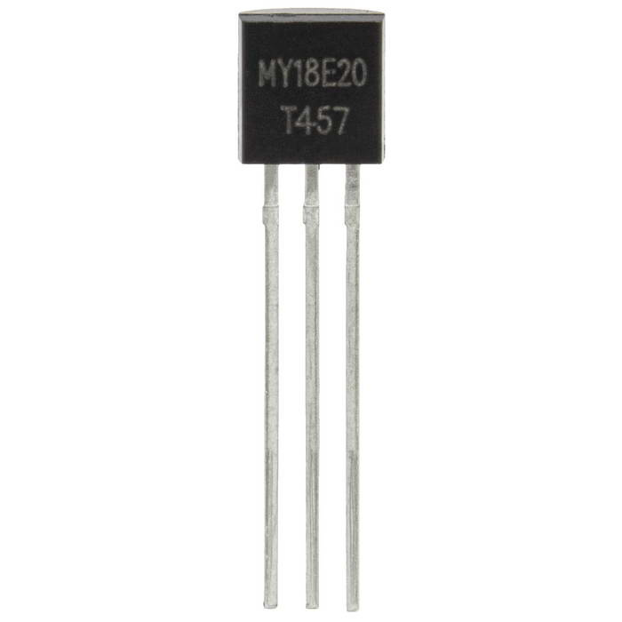 MY18E20-15, датчик температуры цифровой Mysentech, -55…+125 °С, точность ±0.5°C, 1-Wire, корпус TO-92 фото 1