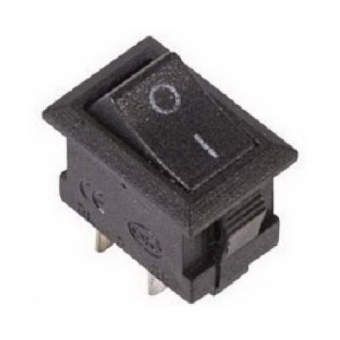 Клавишный переключатель RUICHI KCD5-101-C3-B/2P, ON-OFF, 2 контакта, черный фото 1